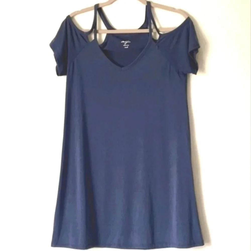 Alya coldshoulder short sleeve mini dress